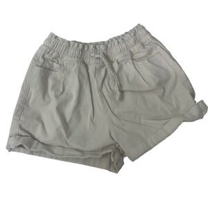 Time and Tru Pull On Shorts Womens XS 0-2 Beige Excellent Elastic Waist Cuffed